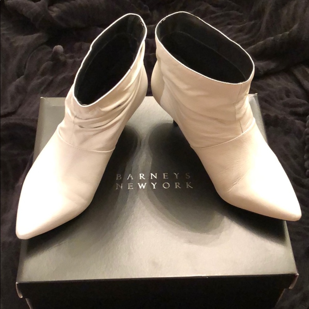 Barney’s New York Kitten Heel Slouchy Booties